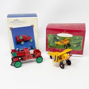 Lot 2 Hallmark Kiddie Car Classics Ornaments